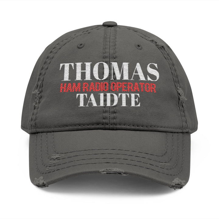 Embroidered Ham Radio Cap – Personalized Call Sign Gift for Men