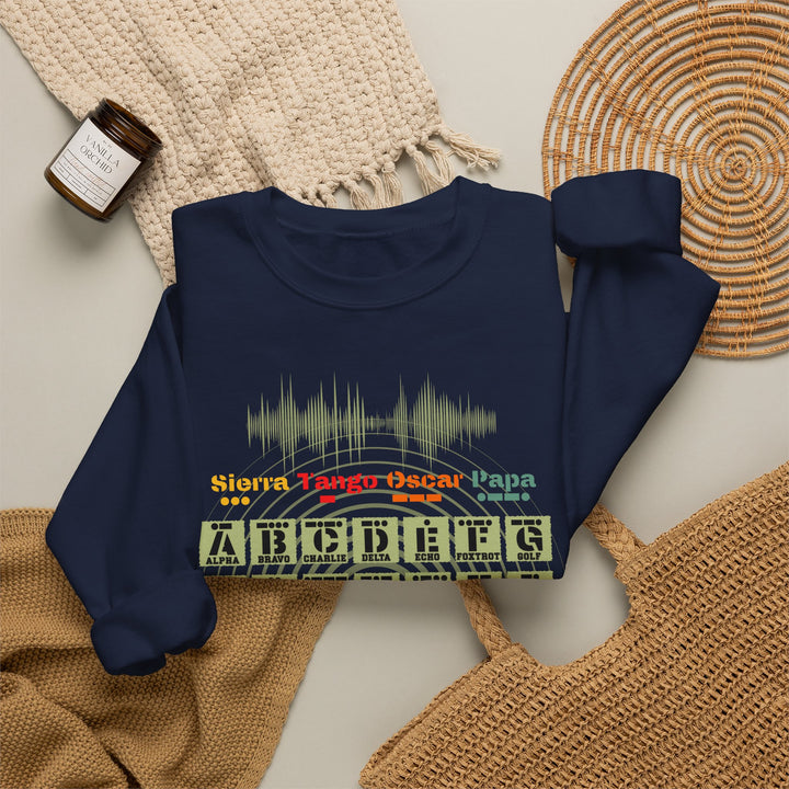 Personalized Ham Radio Callsign Sweatshirt – Morse Code