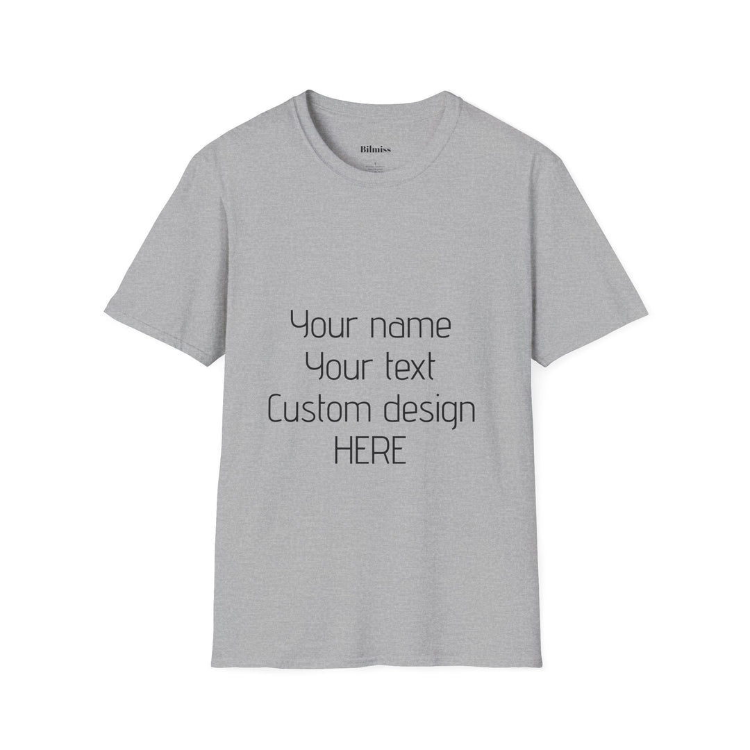 Custom Unisex T-Shirt - Personalized Shirt for Men & Women | Add Your Own Text, Logo or Photo | Gift Tee
