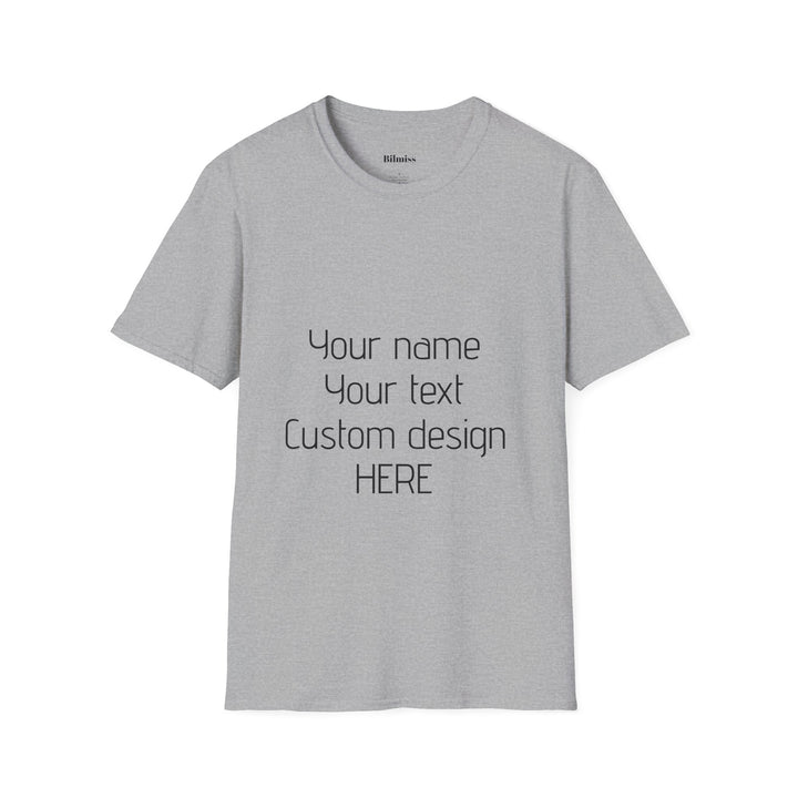 Custom Unisex T-Shirt - Personalized Shirt for Men & Women | Add Your Own Text, Logo or Photo | Gift Tee