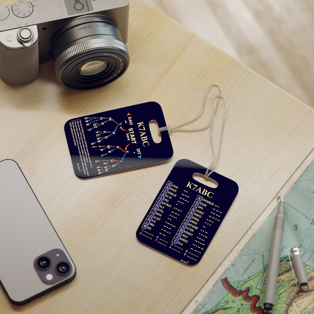 Morse Code &amp; NATO Phonetic Alphabet Reference Tag