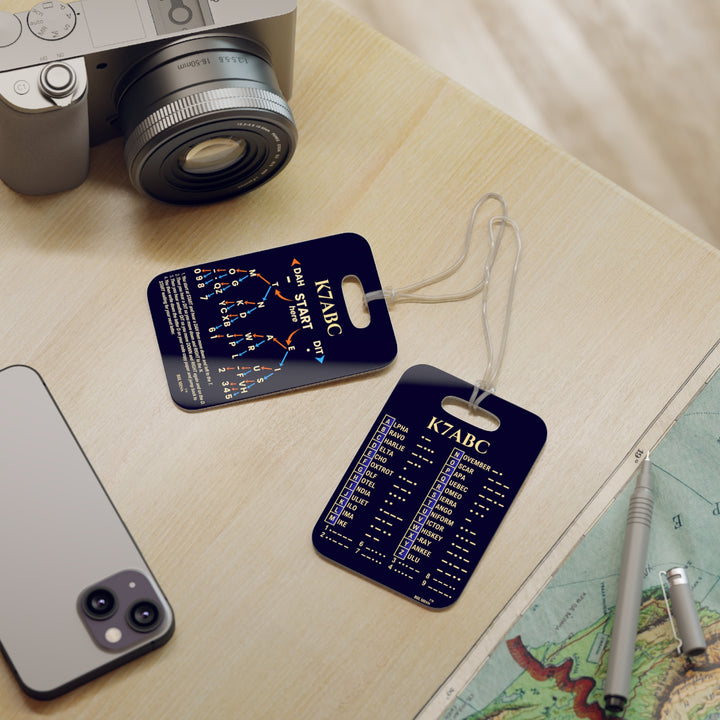 Morse Code &amp; NATO Phonetic Alphabet Reference Tag