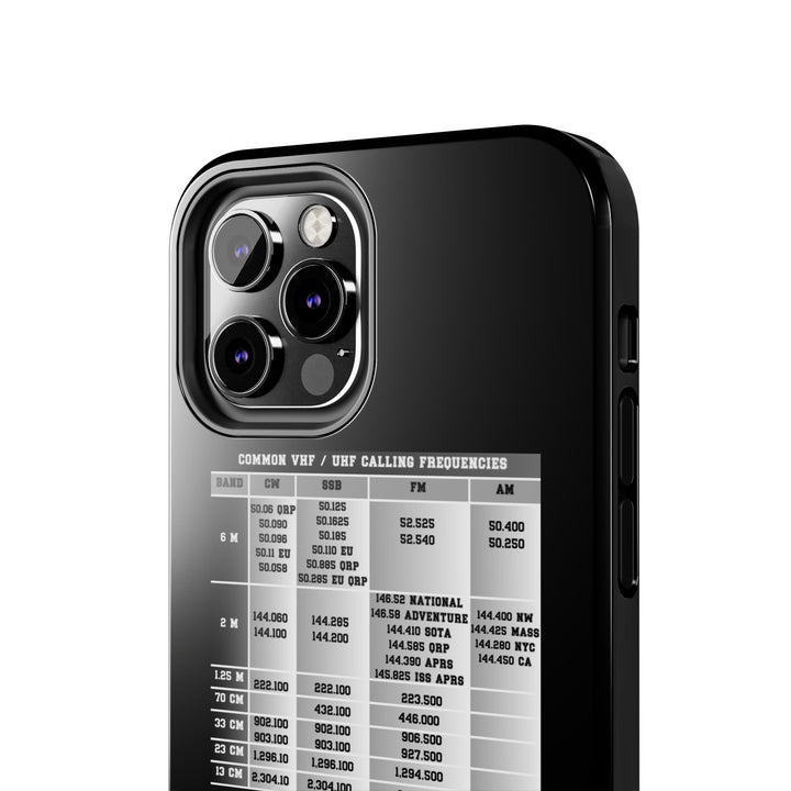 Ham Radio Phone Case, Calling Frequencies Reference Band Plan, Phone Cover