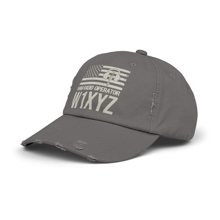 Ham Radio Cap - Callsign Antenna Hat - Gift for Men