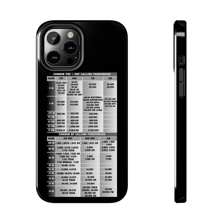 Ham Radio Phone Case - Calling Frequencies - Phone Cover