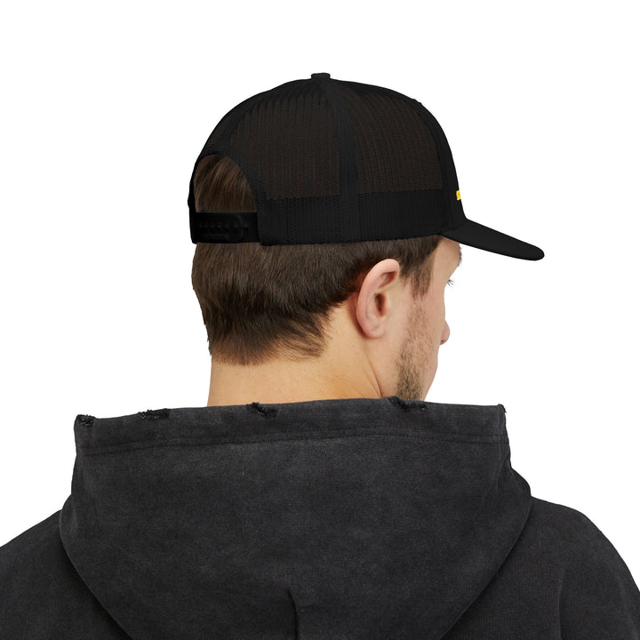Premium Richardson 112 Ham Radio Trucker Hat with Personalized Callsign &amp; Morse Code Embroidery
