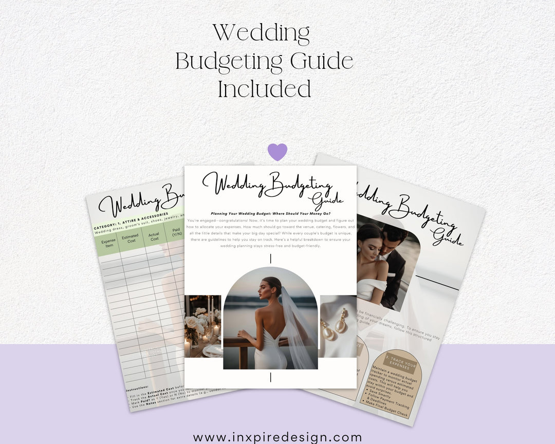 Modern Minimalist Wedding Invitation Set | Editable Elegant Template – Instant Download-009