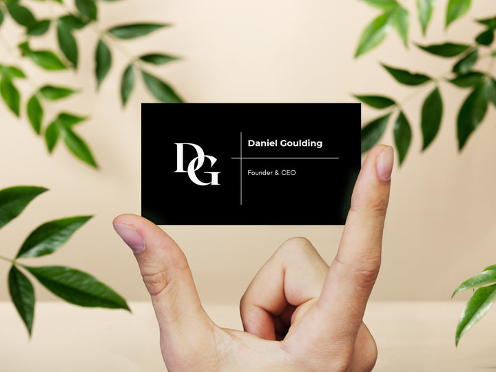 Custom Business Cards – Initial Logo Design, Contact Card Templates