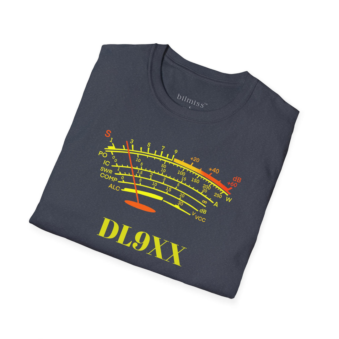 Custom Call Sign T-shirt with S-Meter design