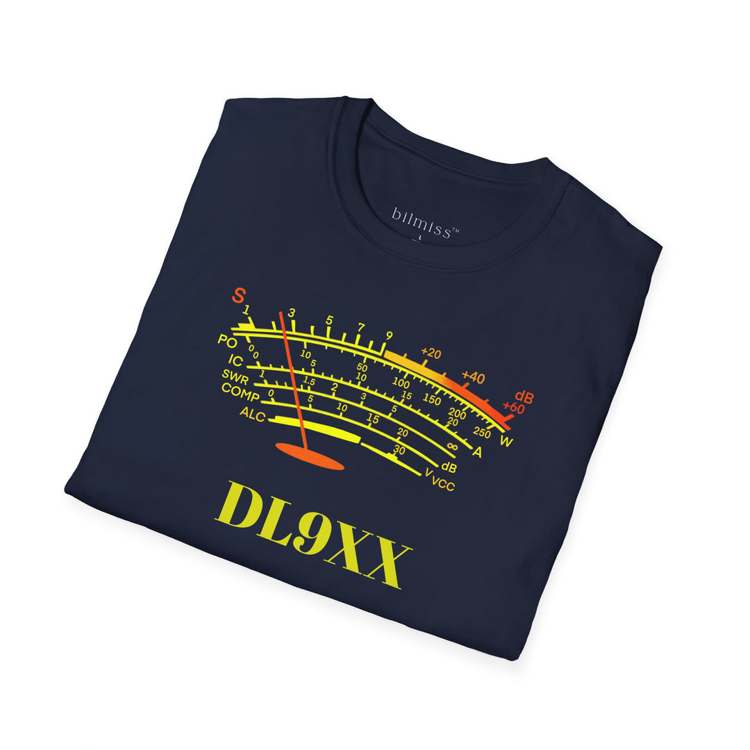 Custom Call Sign T-shirt with S-Meter design
