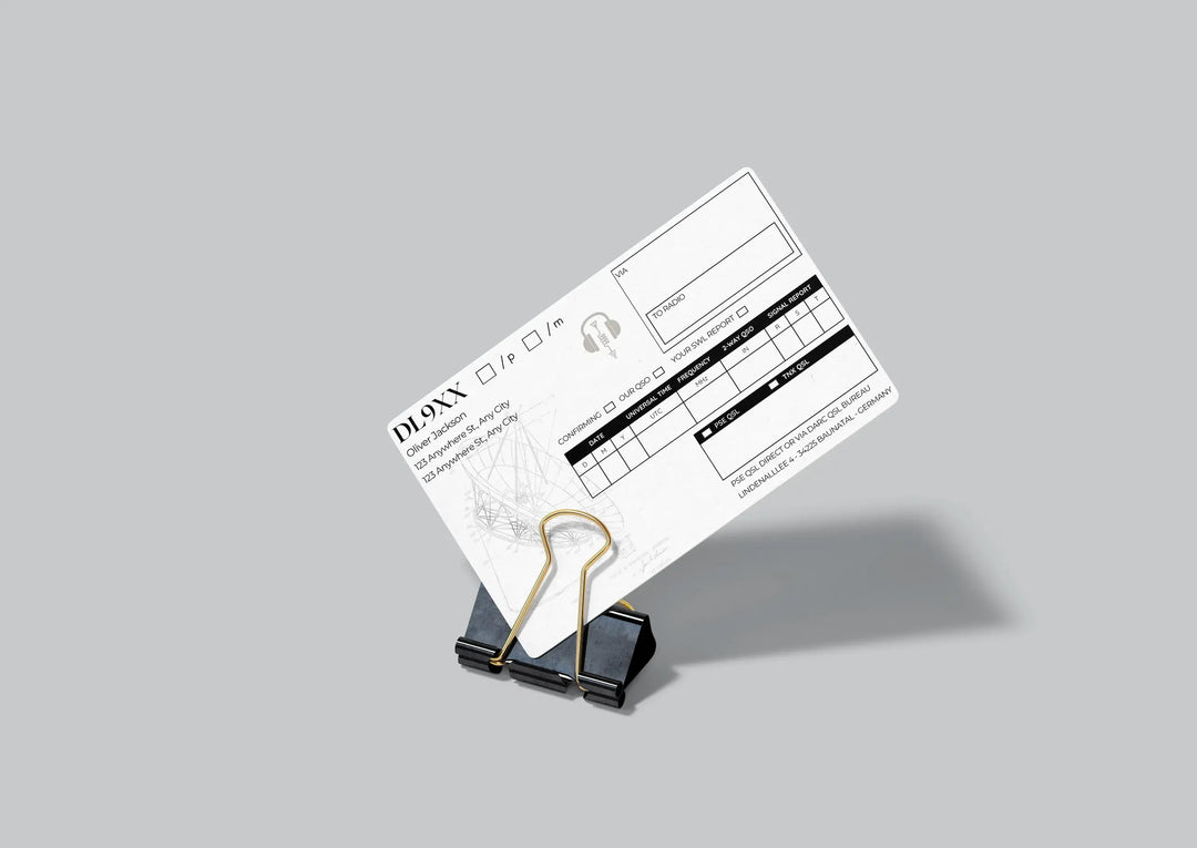 Customizable QSL cards for ham radio operators – instant download