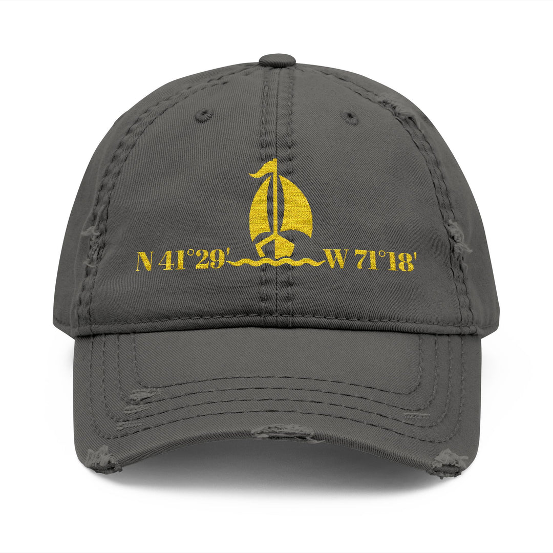 Sailing Hat – Custom Coordinates Embroidered Cap – Personalized Gift for Sailors