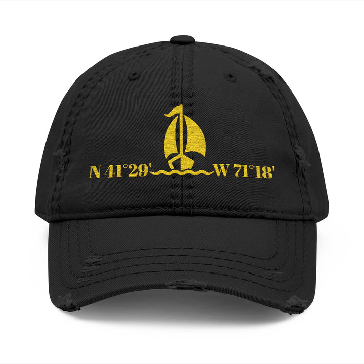 Sailing Hat – Custom Coordinates Embroidered Cap – Personalized Gift for Sailors