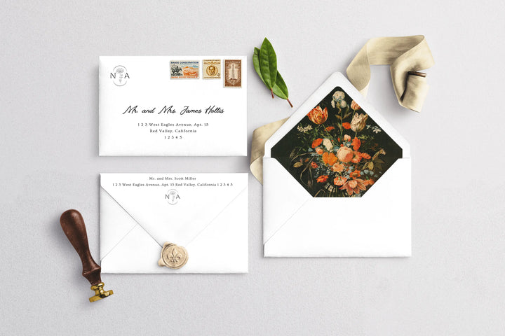 Elegant Burnt Orange Wedding Design — Instant Access