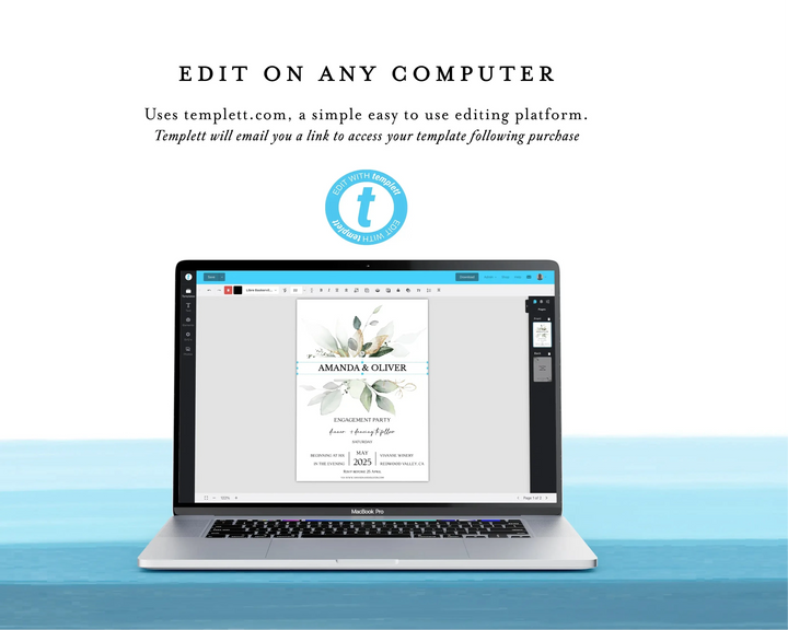 DIY Custom Tag, Wedding Guest Gift,  Instant Download & Print at Home, Try Before You Buy, Custom Favor Tags Template, Minimalist Tag, Business Tag, Wedding Tag, Modern Tag, 100% Editable Template