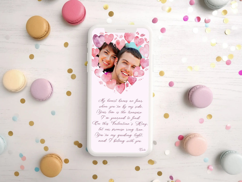 Personalized Valentine’s Day Card | Custom Photo E-Card | Mobile Evite