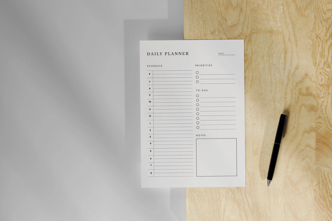 Daily Planner Cards | Simple & Minimalist Planner | Daily Schedule | To-Do List | A5 Size