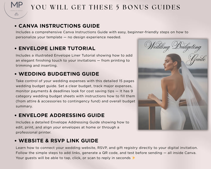 Burnt Orange Wedding Invitation Set | Minimalia Paperie Terracotta Canva Invite